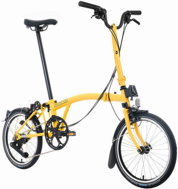 Brompton C Line H12 Folding Bike - Bumblebee Yellow