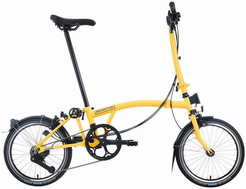 Brompton C Line H12 Folding Bike - Bumblebee Yellow