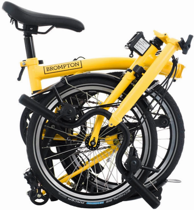 Brompton C Line H12 Folding Bike - Bumblebee Yellow