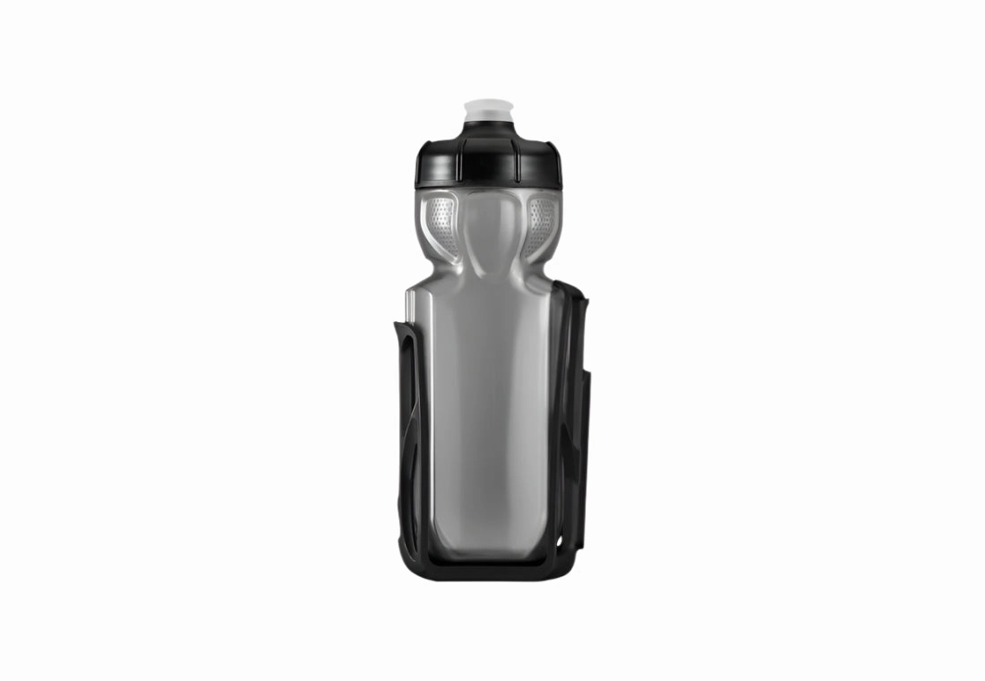 Cannondale Gripper Aero/ReGrip Aero Bottle w/ Cage (Black/Grey)