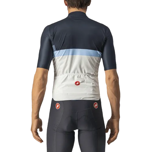 Castelli A Blocco Mens Cycling Jersey (Savile Blue/China Blue/Azzurro)