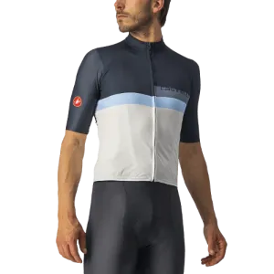 Castelli A Blocco Mens Cycling Jersey (Savile Blue/China Blue/Azzurro)