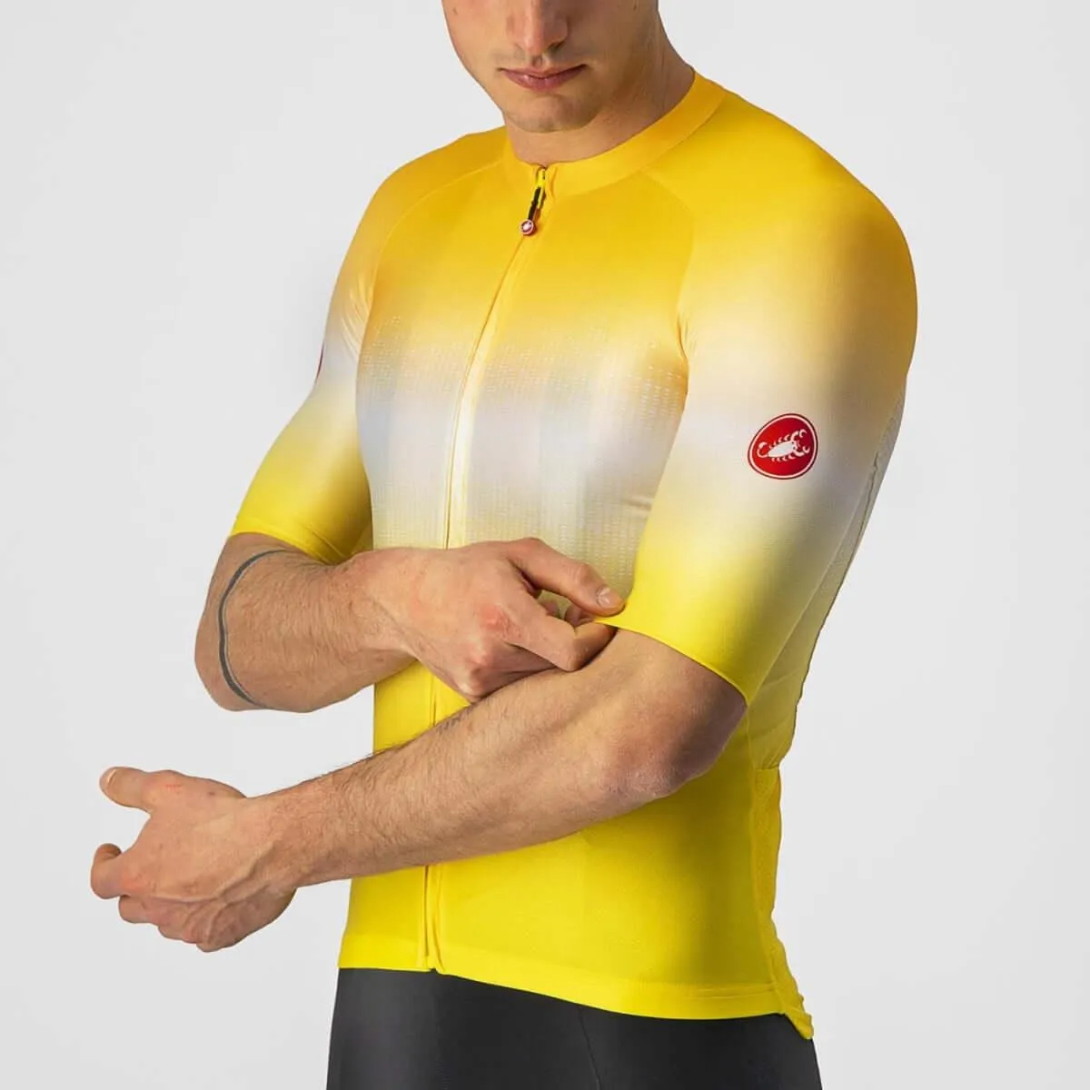 Castelli Aero Race 6.0 Mens Cycling Jersey (Maize/Saffron)