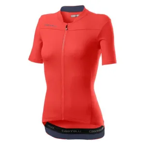 Castelli Anima 3 Women's Cycling Jersey (Brilliant Pink/Dark Steel Blue)