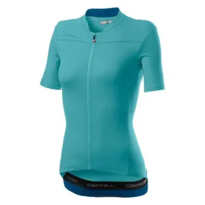Castelli Anima 3 Women's Cycling Jersey (Celeste/Marine Blue)