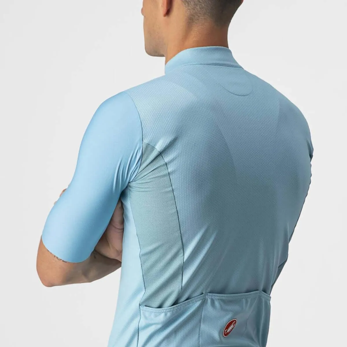 Castelli Bagarre Mens Cycling Jersey (Celeste/Savile Blue)