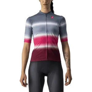 Castelli Dolce Women's Cycling Jersey (Light Steel Blue/Bordeaux)