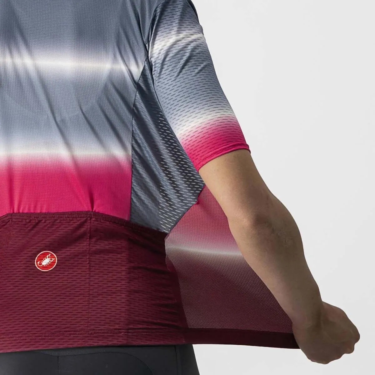 Castelli Dolce Women's Cycling Jersey (Light Steel Blue/Bordeaux)