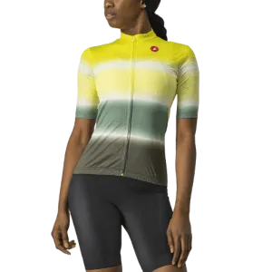 Castelli Dolce Women's Cycling Jersey (Sulphur/Military Green)