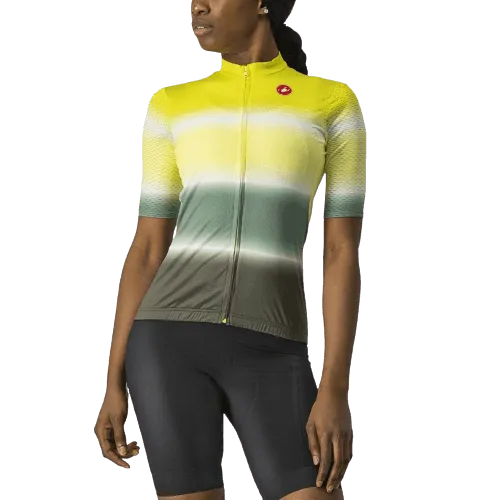 Castelli Dolce Women's Cycling Jersey (Sulphur/Military Green)