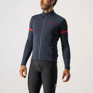 Castelli Fondo 2 Jersey (Savile Blue/Red Reflex)
