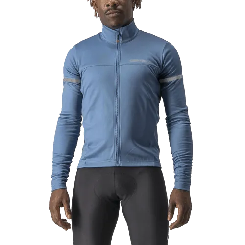 Castelli Fondo 2 Mens Cycling Jersey (Steel Blue/Blue Reflex)