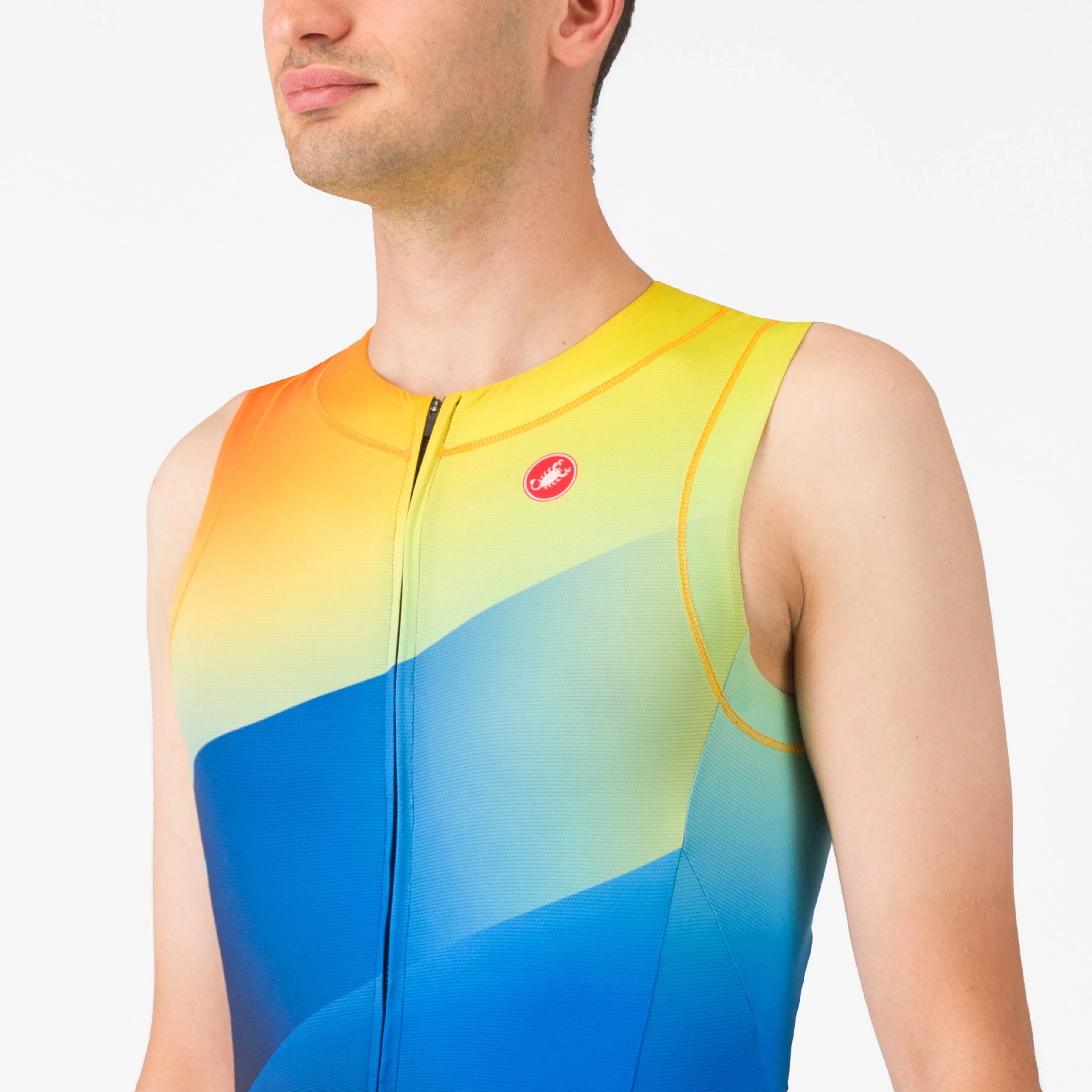 Castelli Free Sanremo 3 Suit sleeveless skinsuit - Blue