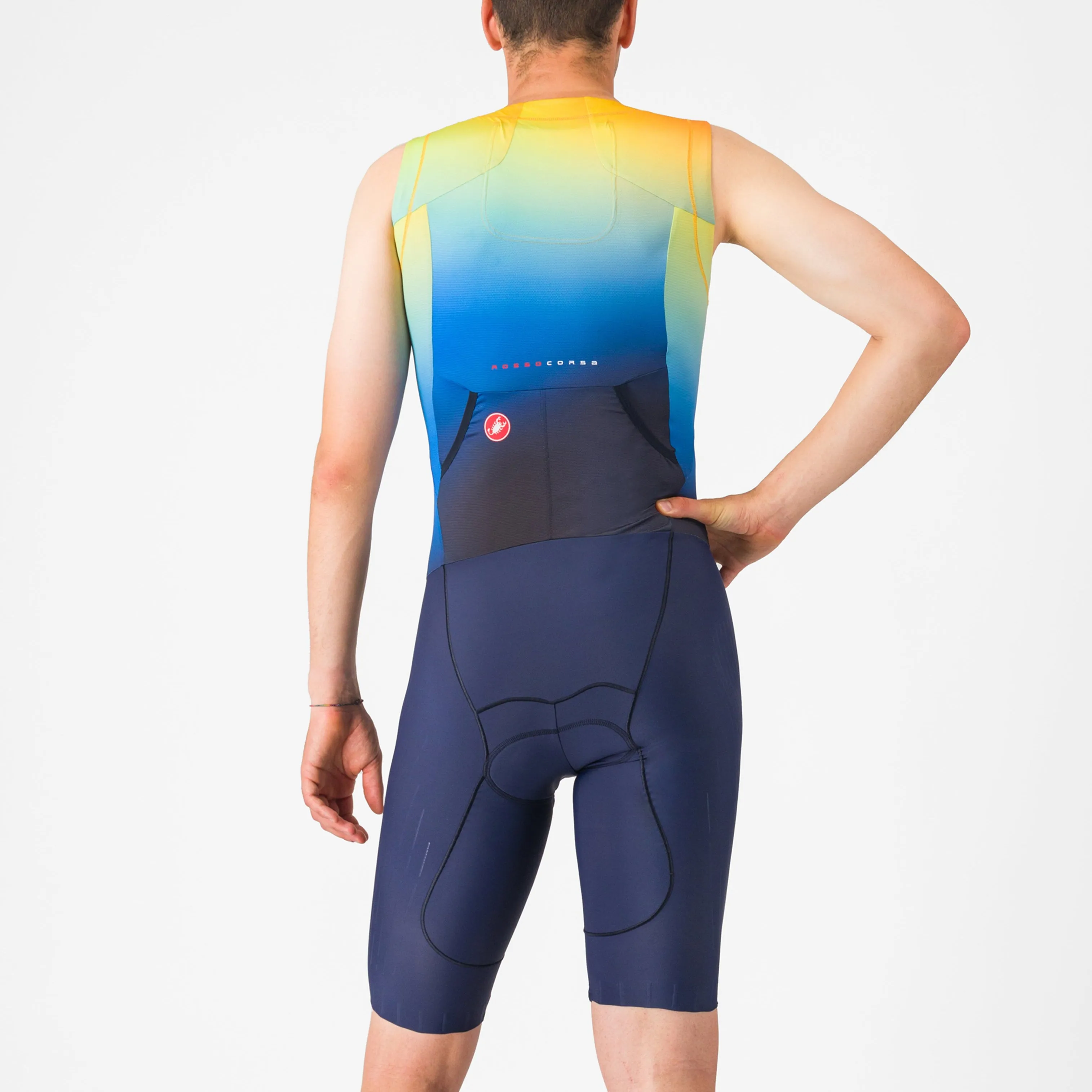 Castelli Free Sanremo 3 Suit sleeveless skinsuit - Blue