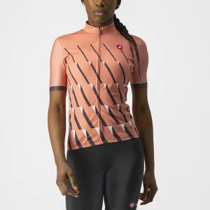 Castelli Pendio Women's Cycling Jersey (Blush/Dark Gray-White)