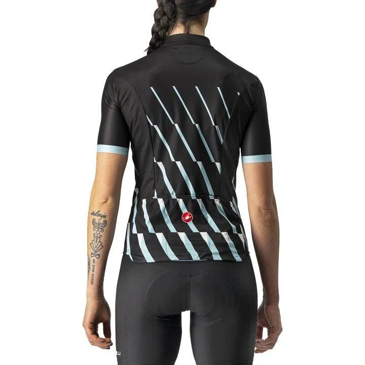 Castelli Pendio Women's Cycling Jersey (Light Black/Sky Light White)