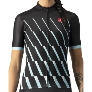 Castelli Pendio Women's Cycling Jersey (Light Black/Sky Light White)