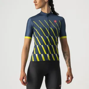 Castelli Pendio Women's Cycling Jersey (Moonlite Ocean/Sulphur White)