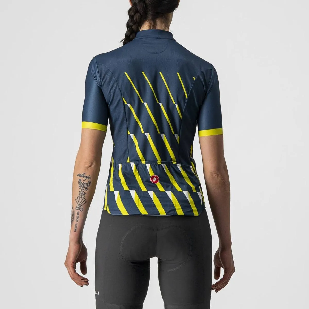 Castelli Pendio Women's Cycling Jersey (Moonlite Ocean/Sulphur White)