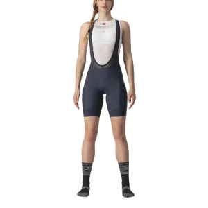 Castelli Prima Women's Cycling Bibshorts (Savile Blue/Brilliant Pink)