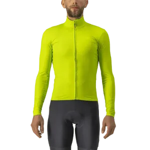 Castelli Pro Thermal Mid LS Mens Cycling Jersey (Electric Lime)