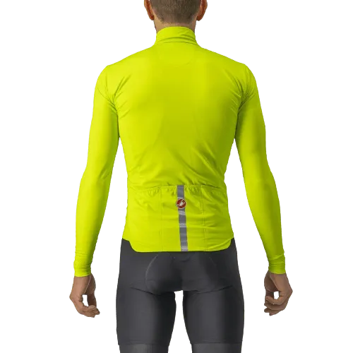 Castelli Pro Thermal Mid LS Mens Cycling Jersey (Electric Lime)