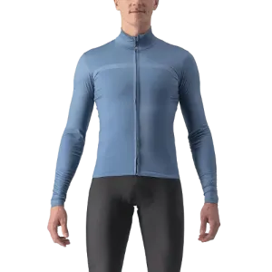 Castelli Pro Thermal Mid LS Mens Cycling Jersey (Steel Blue)