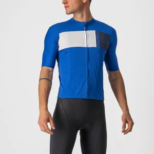 Castelli Prologo 7 Mens Cycling Jersey (Azzurro Italia/Ivory Savile BL)