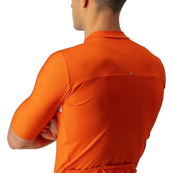 Castelli Prologo 7 Mens Cycling Jersey (Fiery Red/Light-Black/Ivory)