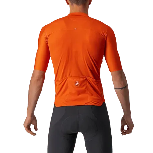 Castelli Prologo 7 Mens Cycling Jersey (Fiery Red/Light-Black/Ivory)