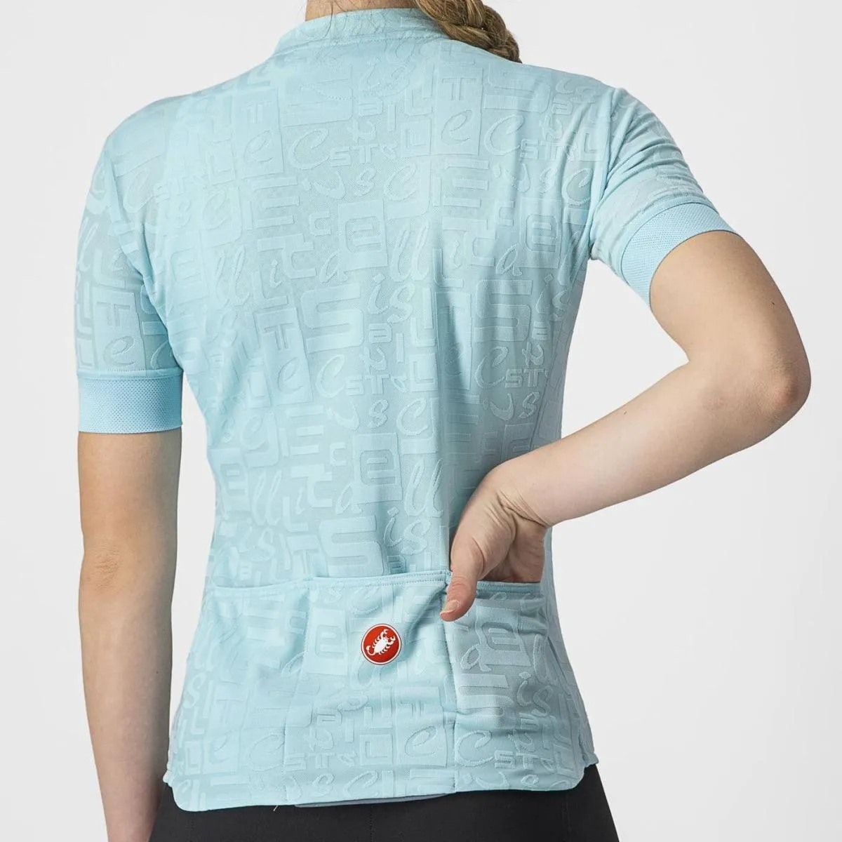 Castelli Promessa Jacquard Women's Cycling Jersey (Skylight)