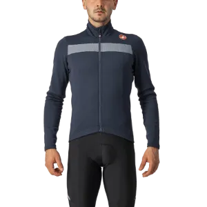 Castelli Puro 3 Mens Cycling Jersey (Savile Blue/Silver Reflex)