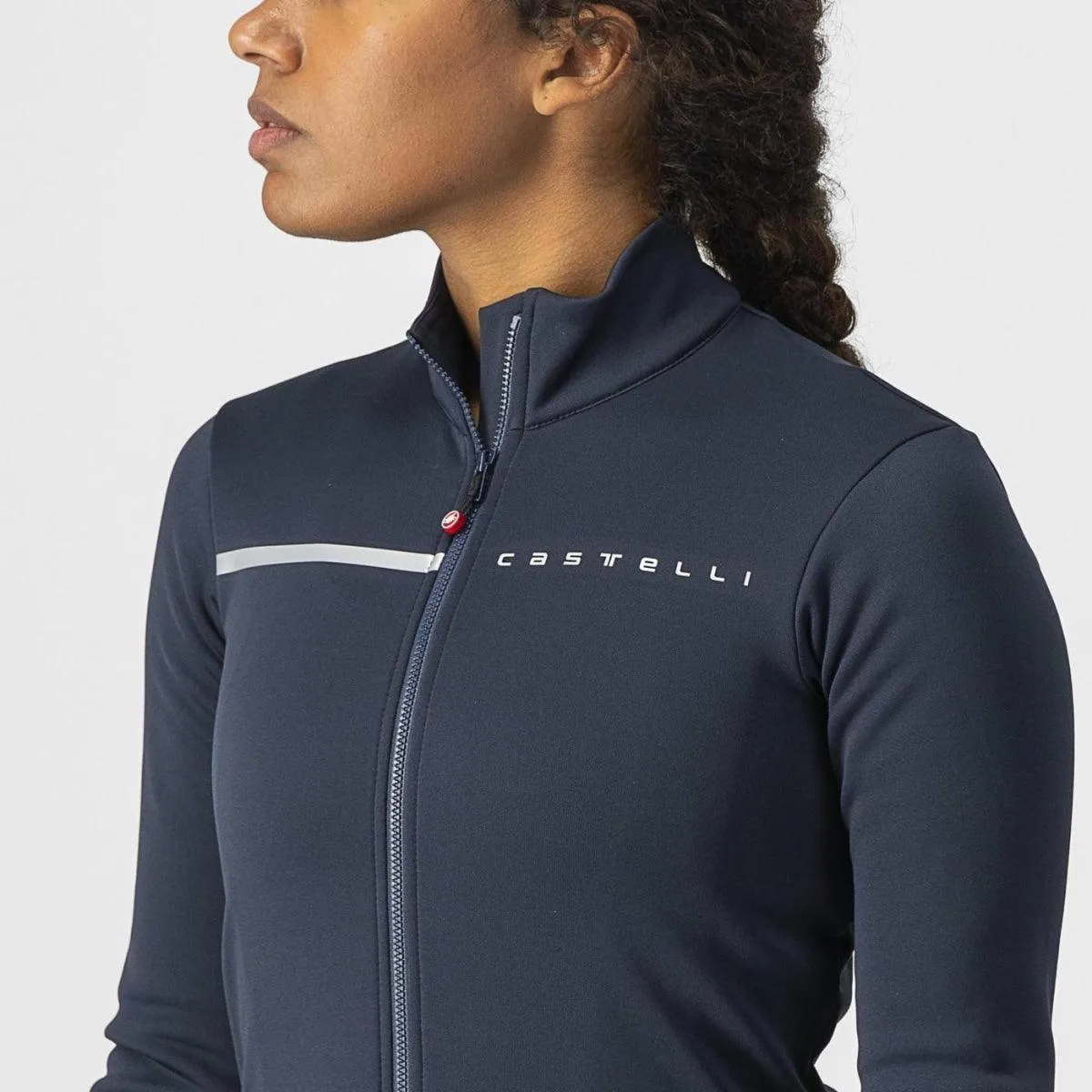 Castelli Sinergia 2 Women's Cycling Jersey (Savile Blue/Silver)