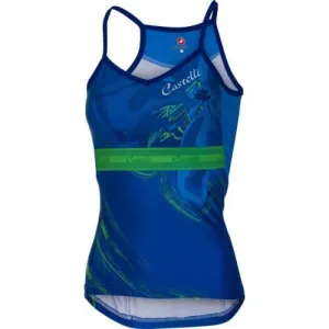 Castelli Spaghettino Women's Top (Matte Blue/Kelly Green)