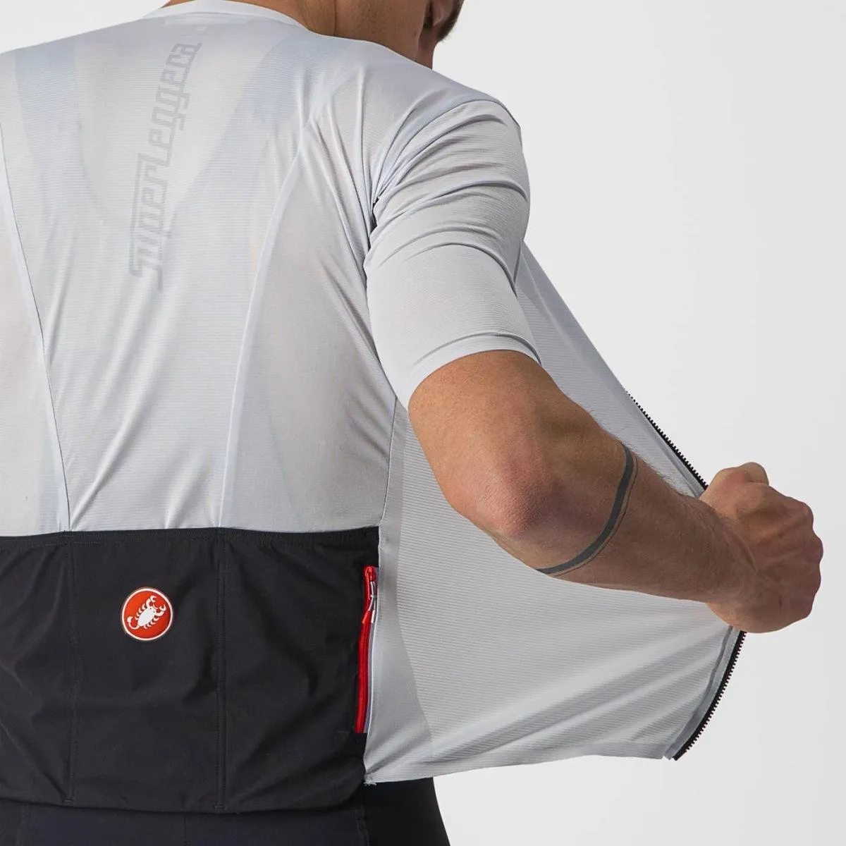 Castelli Superleggera 2 Mens Cycling Jersey (Silver Gray)