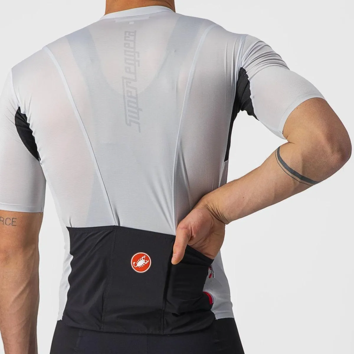 Castelli Superleggera 2 Mens Cycling Jersey (Silver Gray)