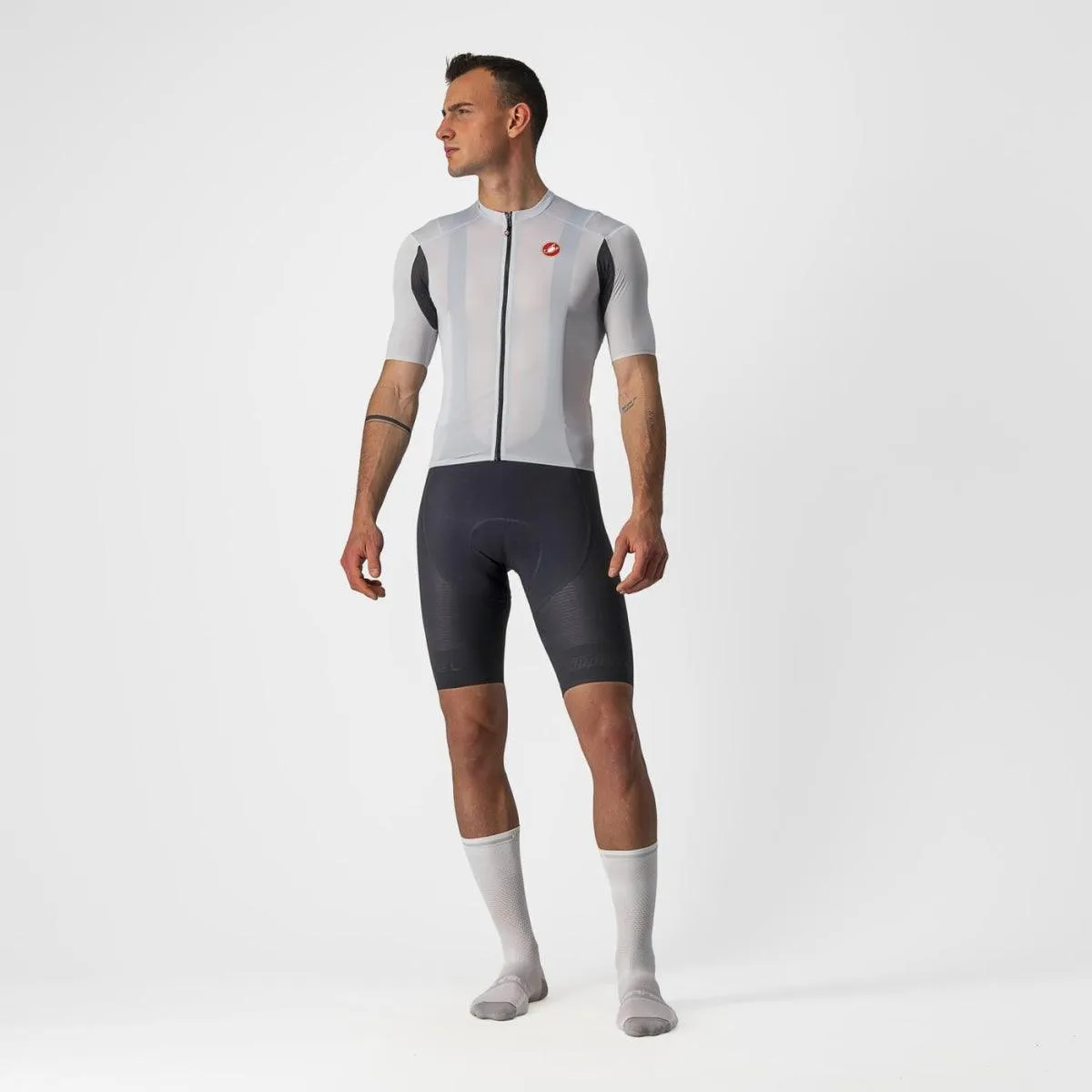 Castelli Superleggera 2 Mens Cycling Jersey (Silver Gray)