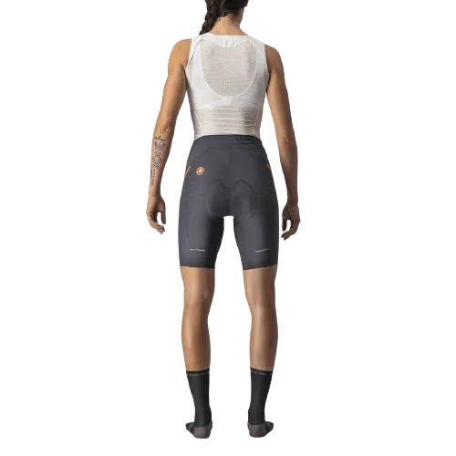 Castelli Velocissima 3 Women's Cycling Shorts (Dark Gray/Brilliant Pink)