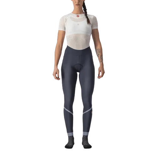Castelli Velocissima Thermal Women's Cycling  Tight (Savile Blue/Silver-Silver Reflex)