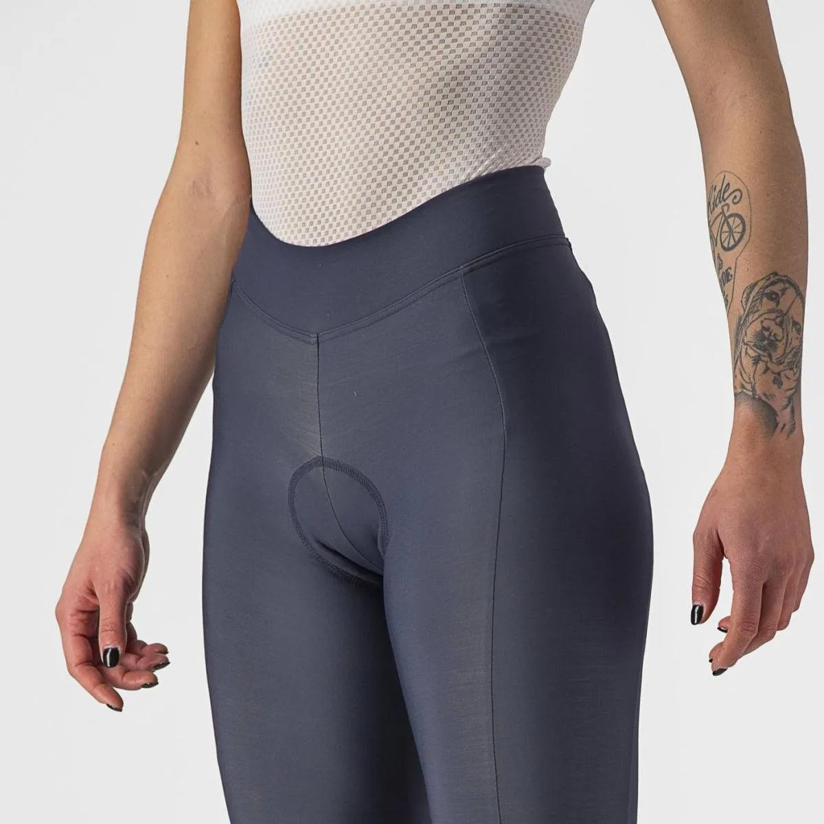 Castelli Velocissima Thermal Women's Cycling  Tight (Savile Blue/Silver-Silver Reflex)