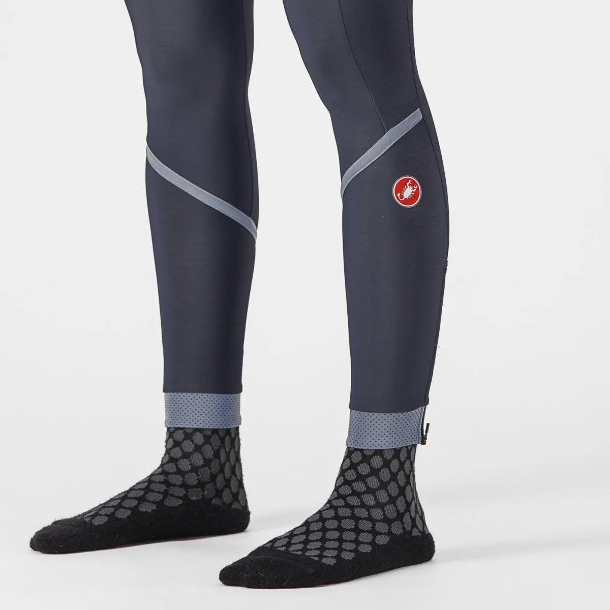 Castelli Velocissima Thermal Women's Cycling  Tight (Savile Blue/Silver-Silver Reflex)