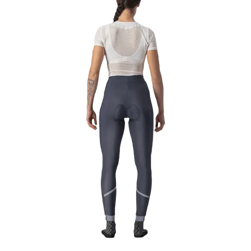 Castelli Velocissima Thermal Women's Cycling  Tight (Savile Blue/Silver-Silver Reflex)