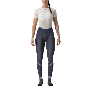 Castelli Velocissima Thermal Women's Cycling  Tight (Savile Blue/Silver-Silver Reflex)