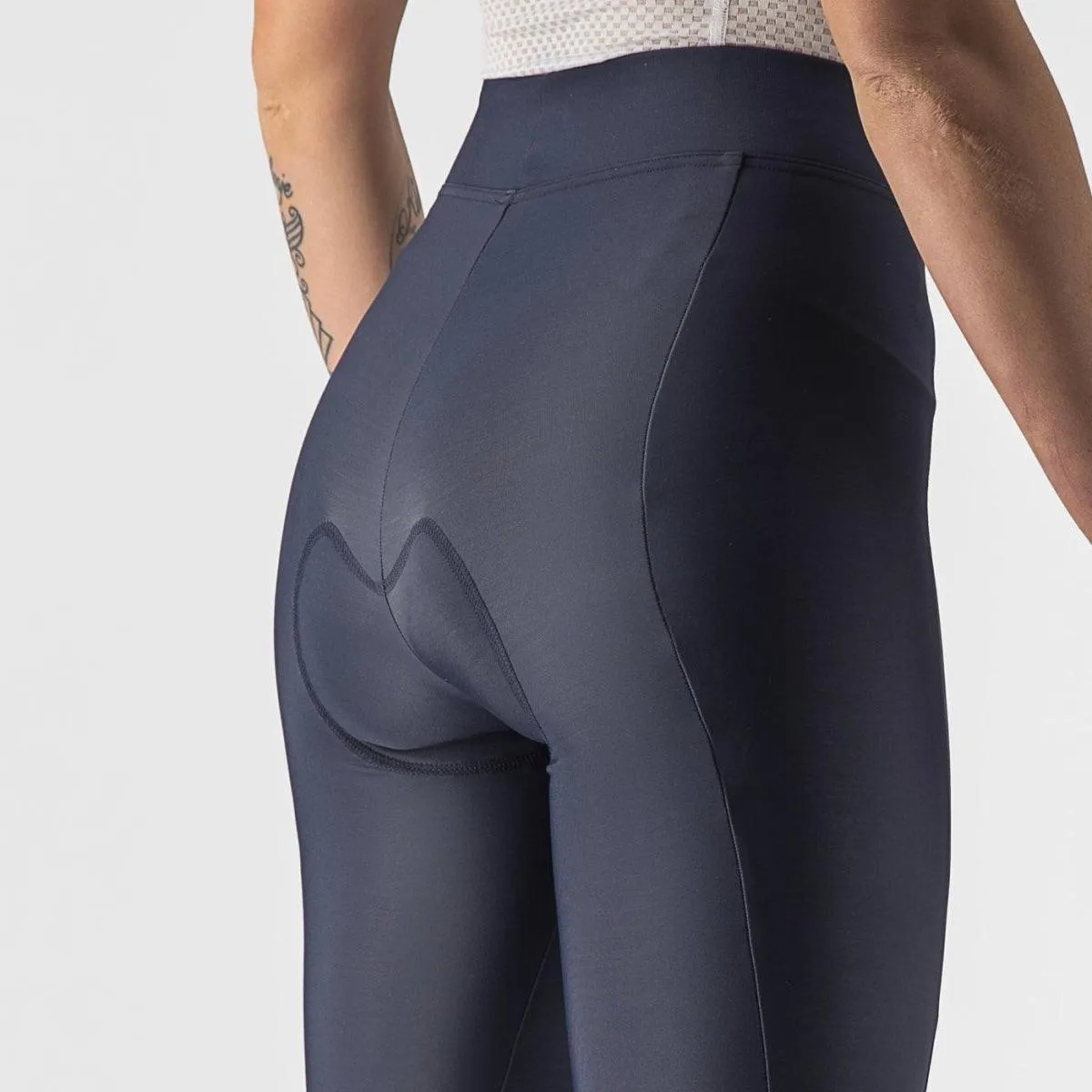 Castelli Velocissima Thermal Women's Cycling  Tight (Savile Blue/Silver-Silver Reflex)