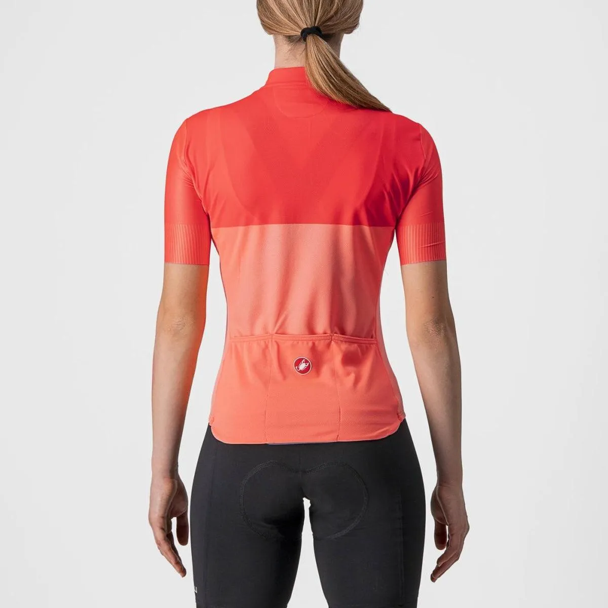 Castelli Velocissima Women's Cycling Jersey (Coral Flash/Brilliant Pink)