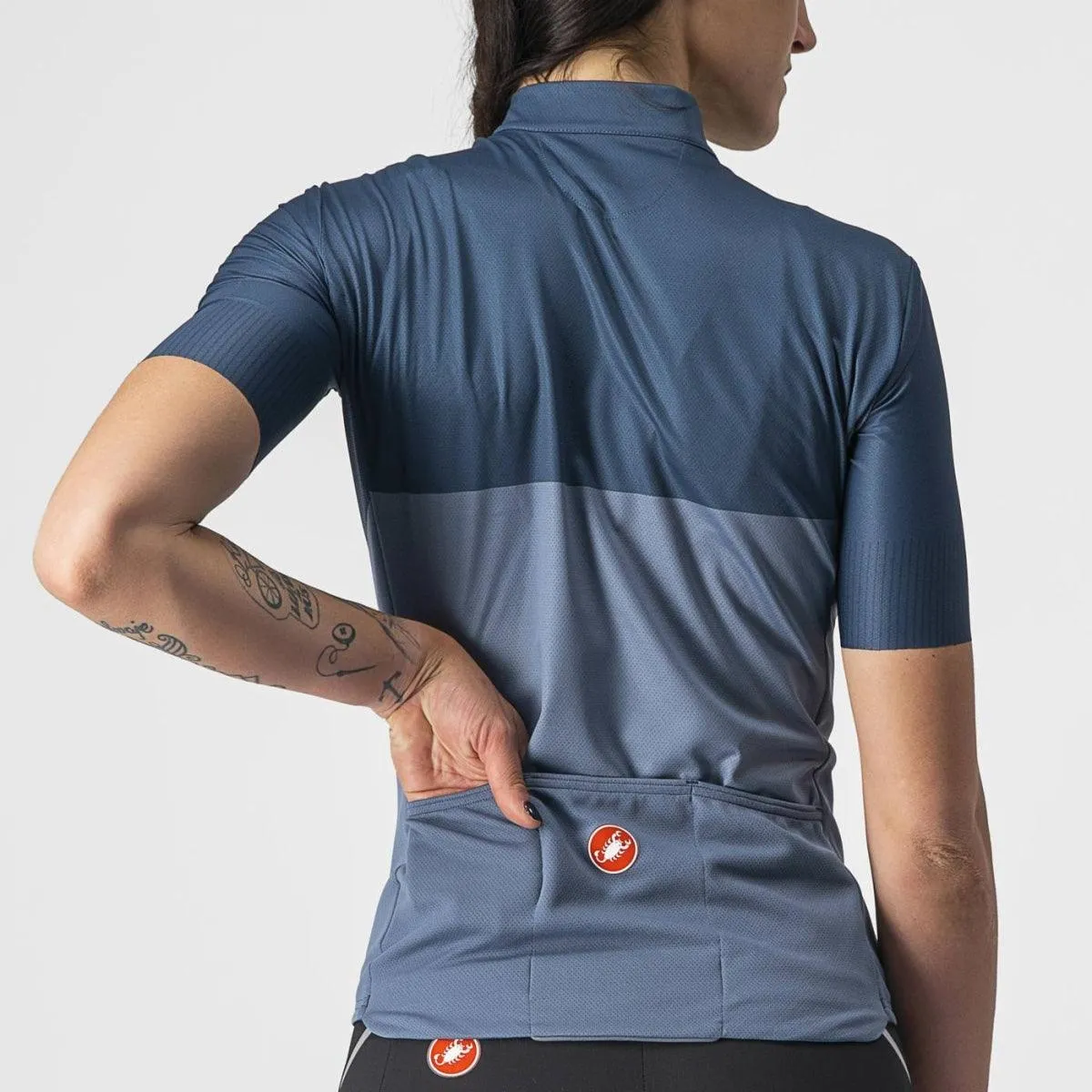 Castelli Velocissima Women's Cycling Jersey (Light Steel Blue/Moonlit Ocean)