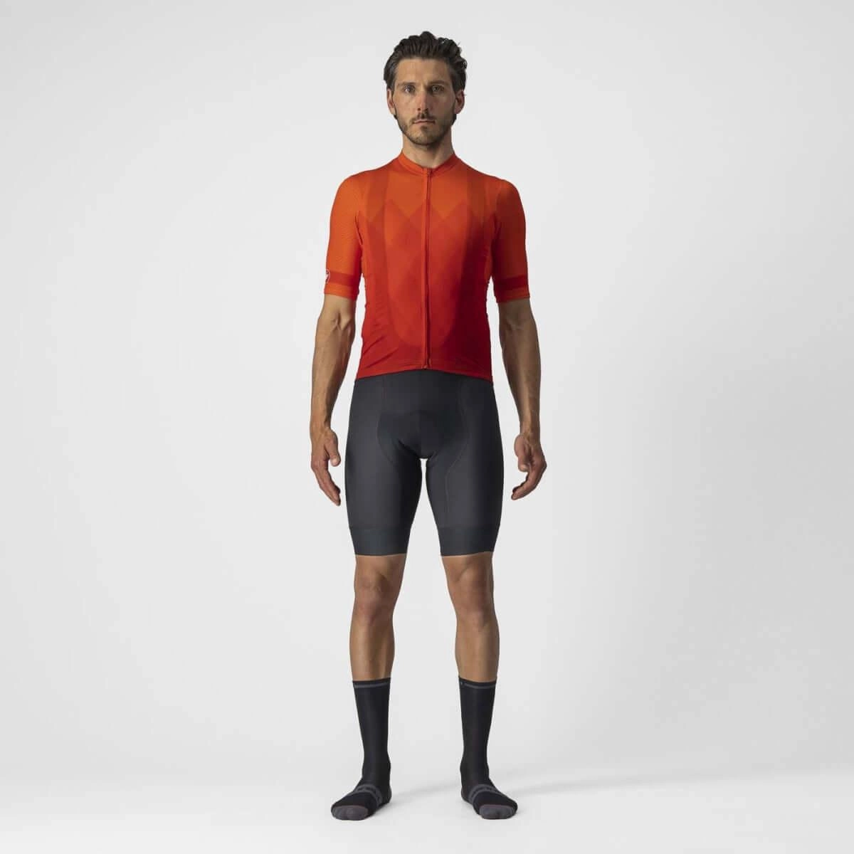 Castelli A Tutta Mens Cycling Jersey (Fiery Red)