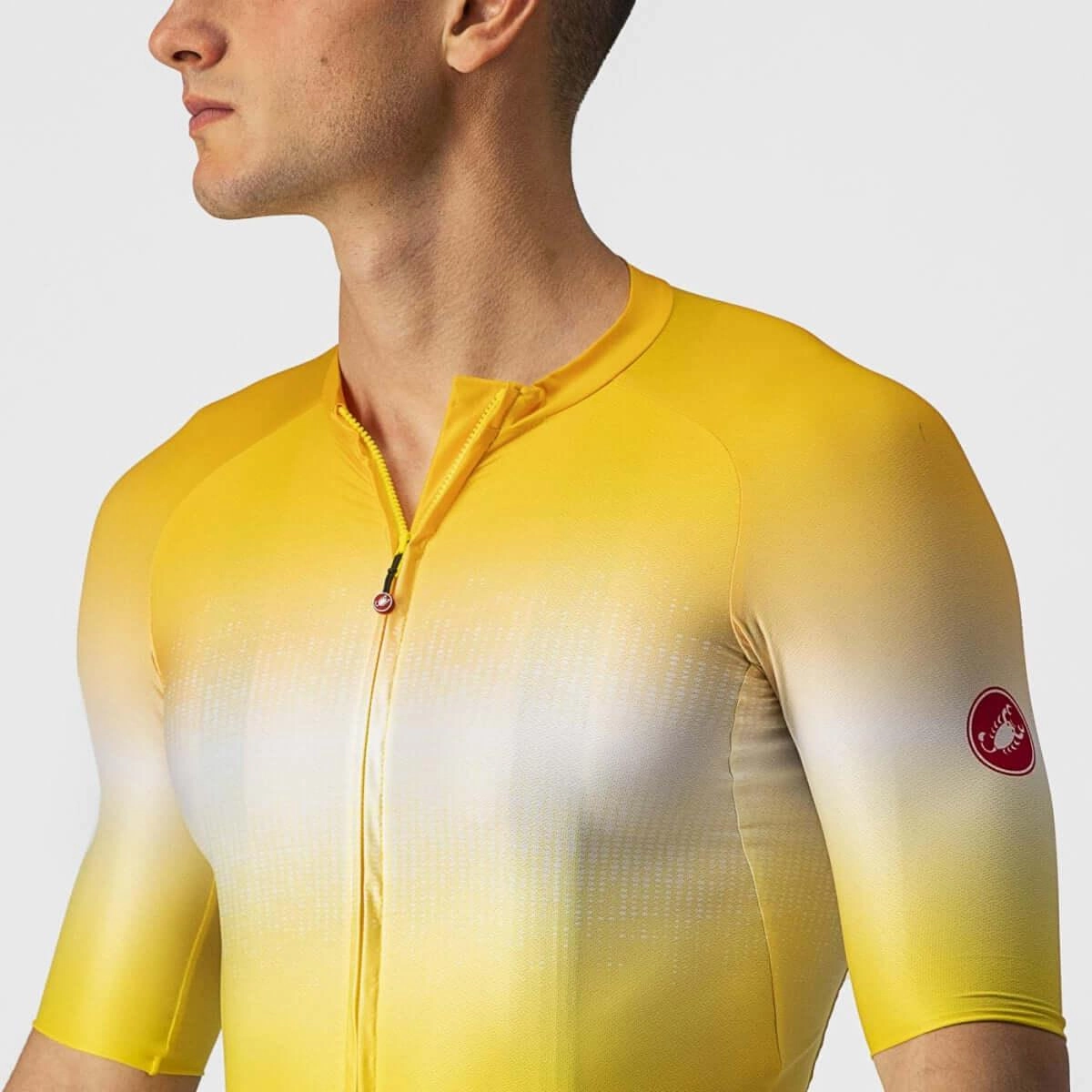 Castelli Aero Race 6.0 Mens Cycling Jersey (Maize/Saffron)