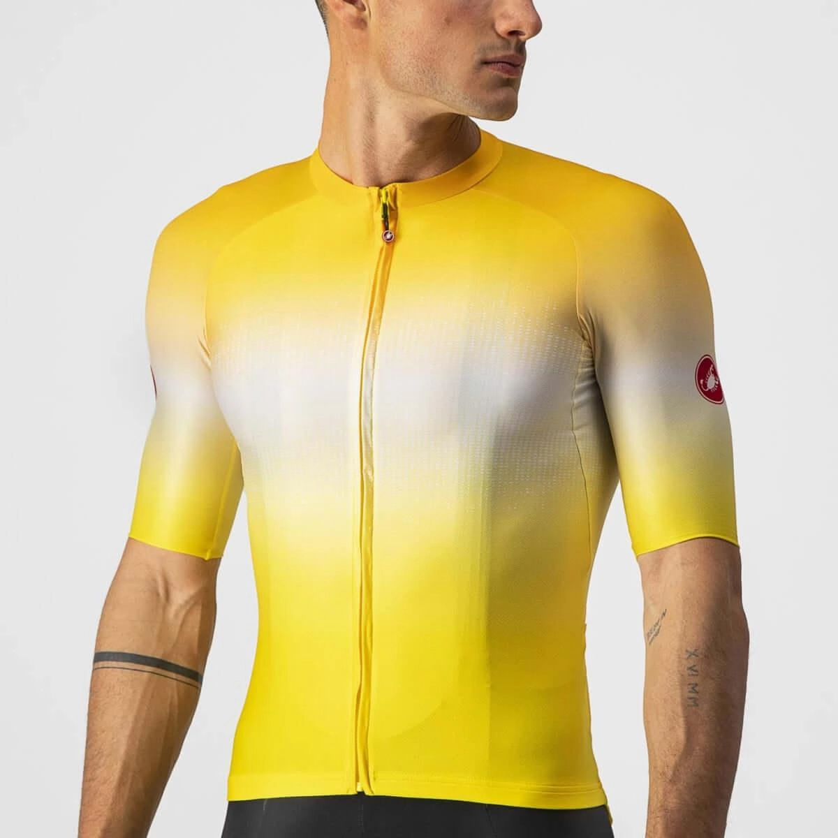 Castelli Aero Race 6.0 Mens Cycling Jersey (Maize/Saffron)