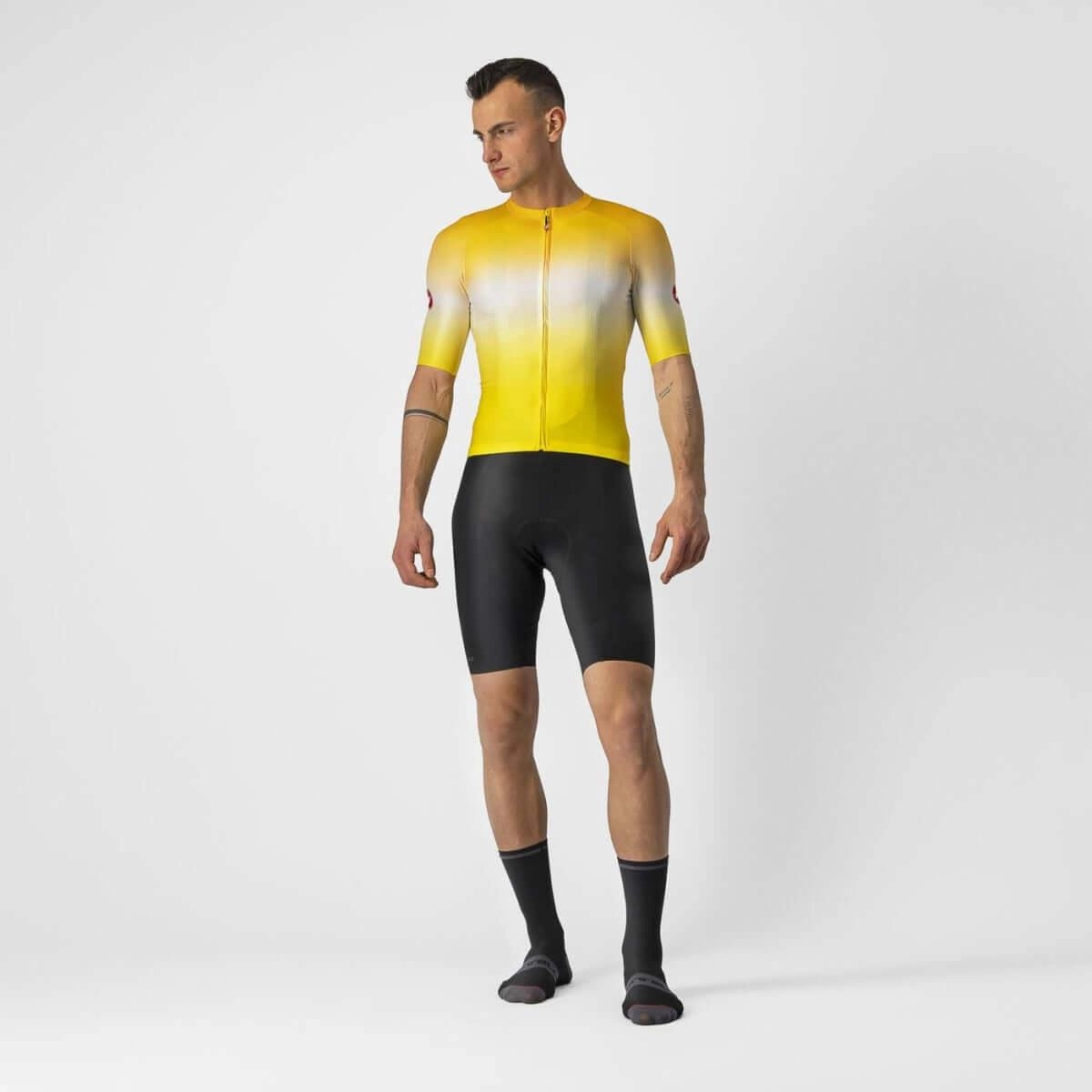 Castelli Aero Race 6.0 Mens Cycling Jersey (Maize/Saffron)